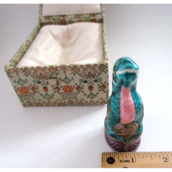 VTG Asian Porcelain QiLin Animal Unicorn Figurine with Box - Blessings & Luck - Picture 14 of 16